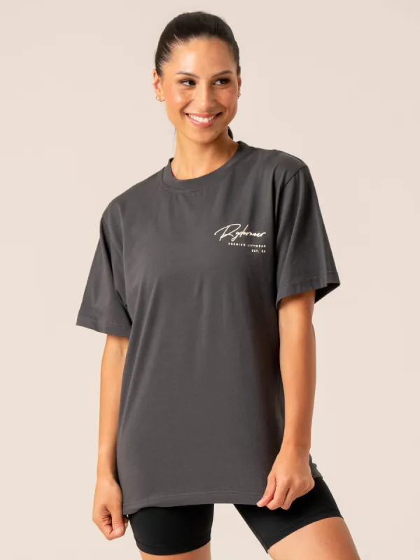 Signature T-Shirt - Charcoal sold by Ryderwear