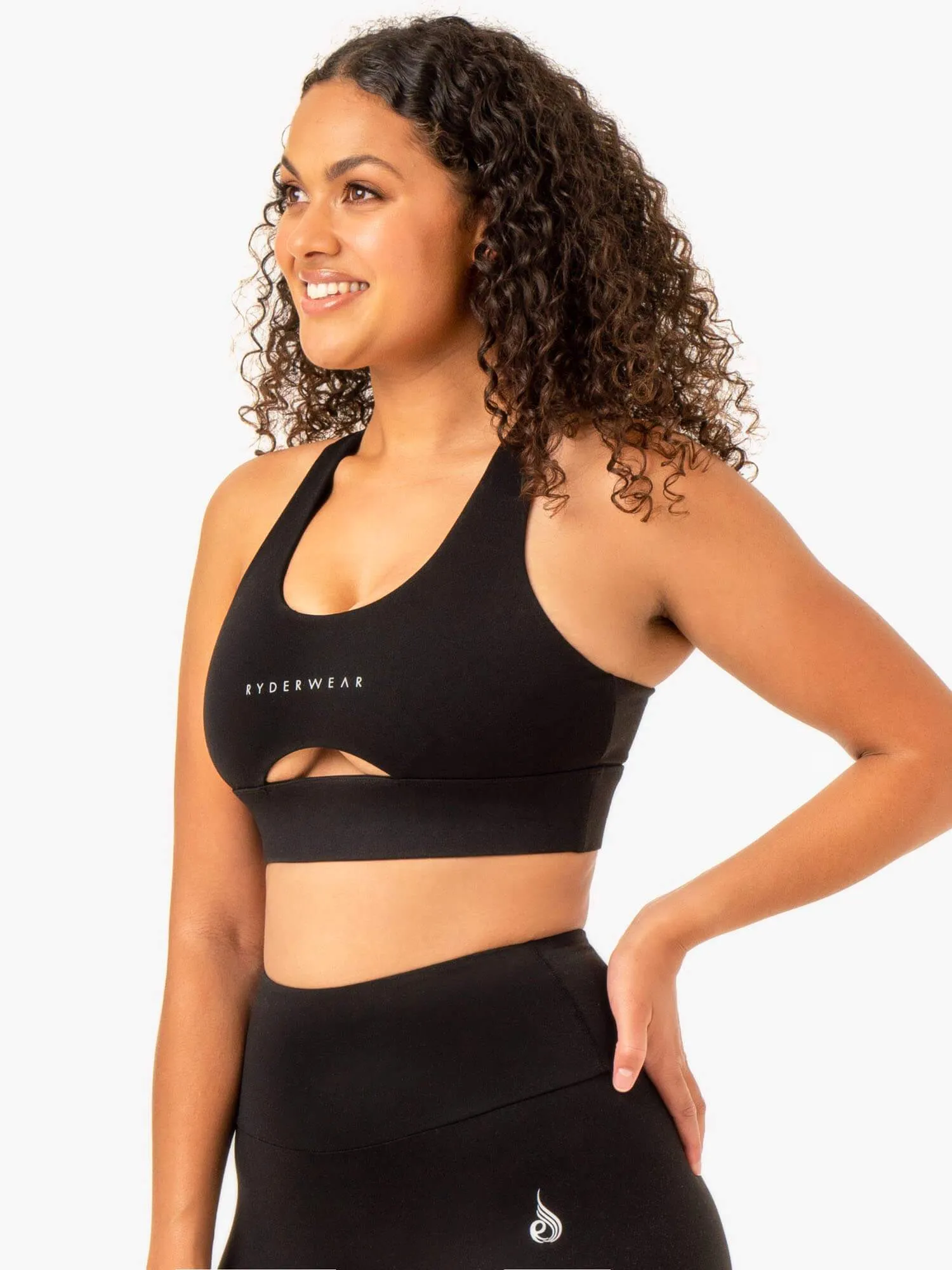 Focus Contour Sports Bra - Black sold by Ryderwear product image thumbnail 3