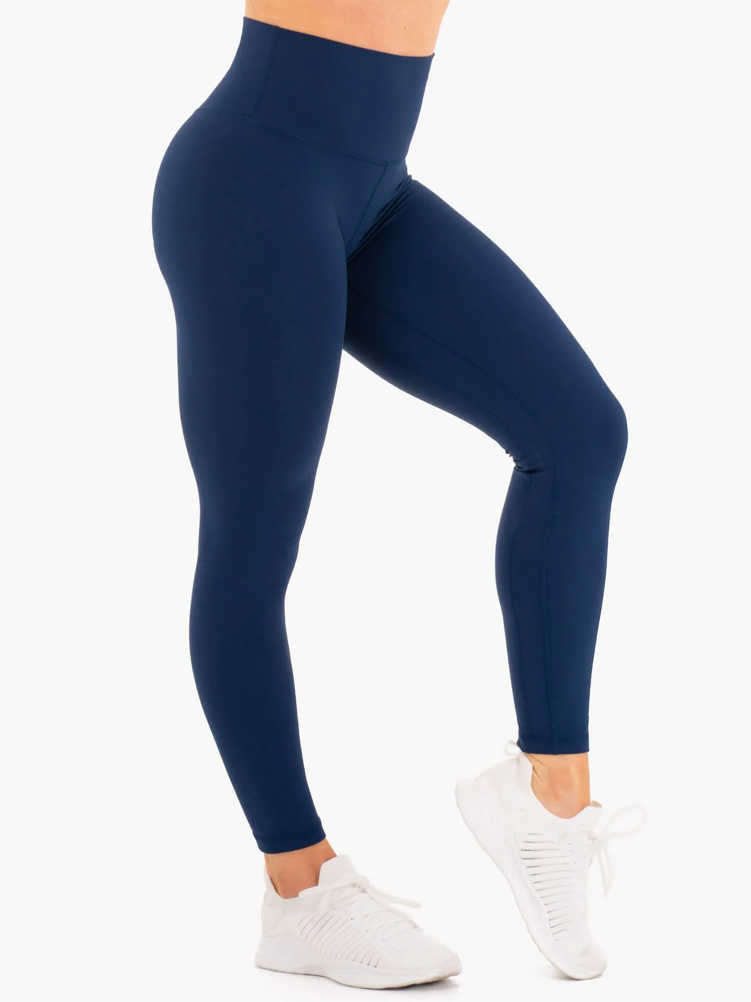 NKD High Waisted Leggings - Navy sold by Ryderwear product image thumbnail 4