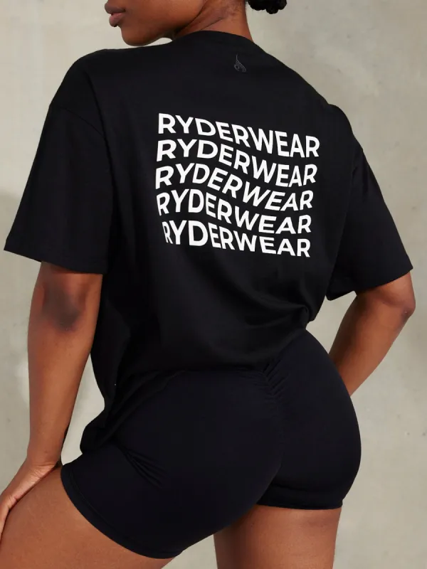 Embody Oversized T-Shirt - Black sold by Ryderwear