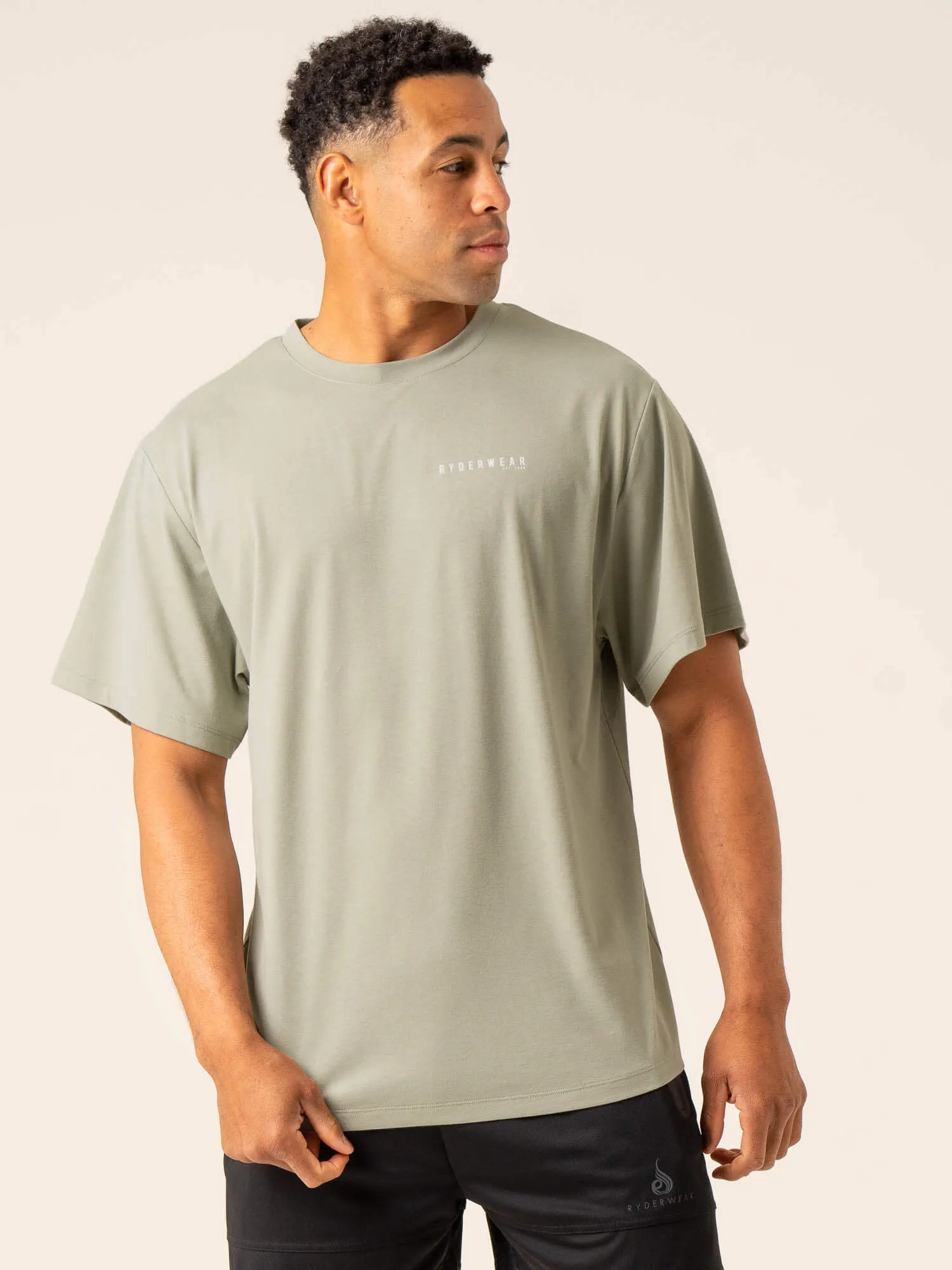 Advance Oversized T-Shirt - Sage sold by Ryderwear product image thumbnail 3
