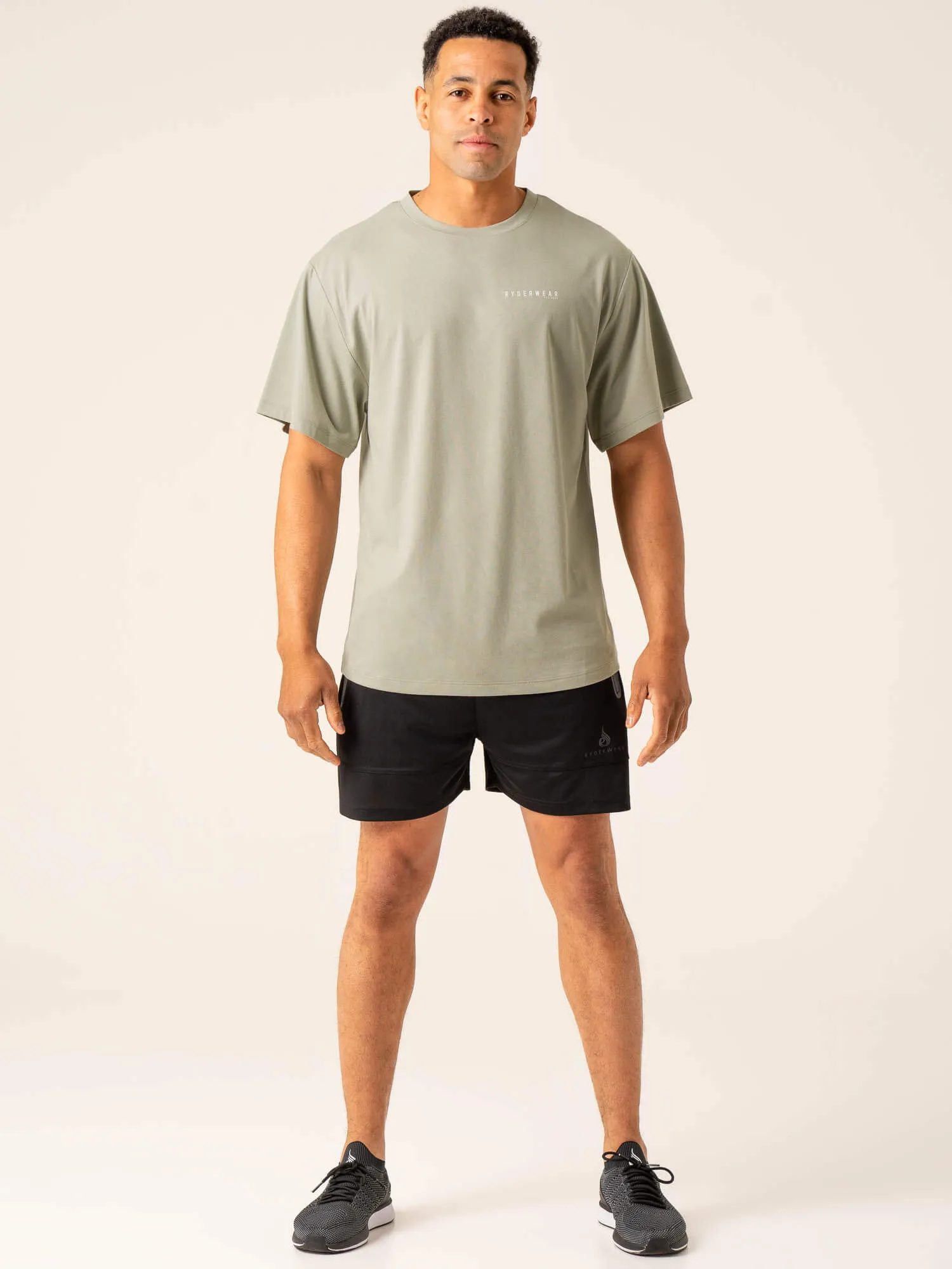 Advance Oversized T-Shirt - Sage sold by Ryderwear product image thumbnail 4