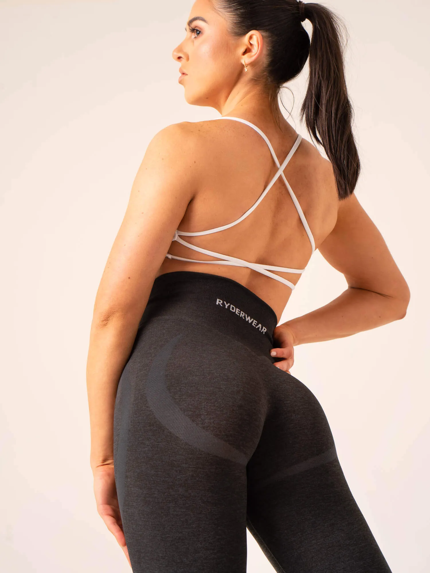 Staples Seamless Leggings - Black Marl sold by Ryderwear product image thumbnail 2