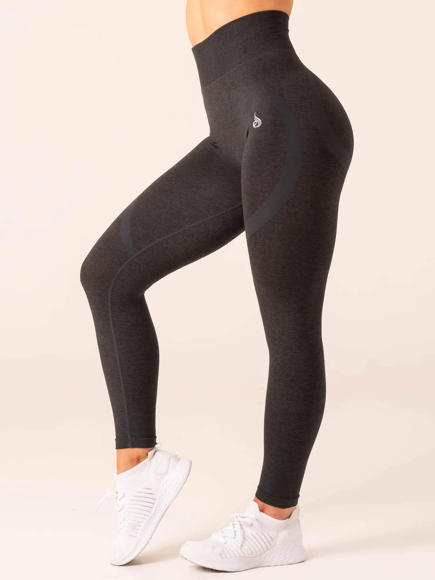 Staples Seamless Leggings - Black Marl sold by Ryderwear product image thumbnail 3