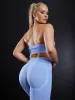 Lift Scrunch Seamless Leggings - Cornflower Blue sold by Ryderwear