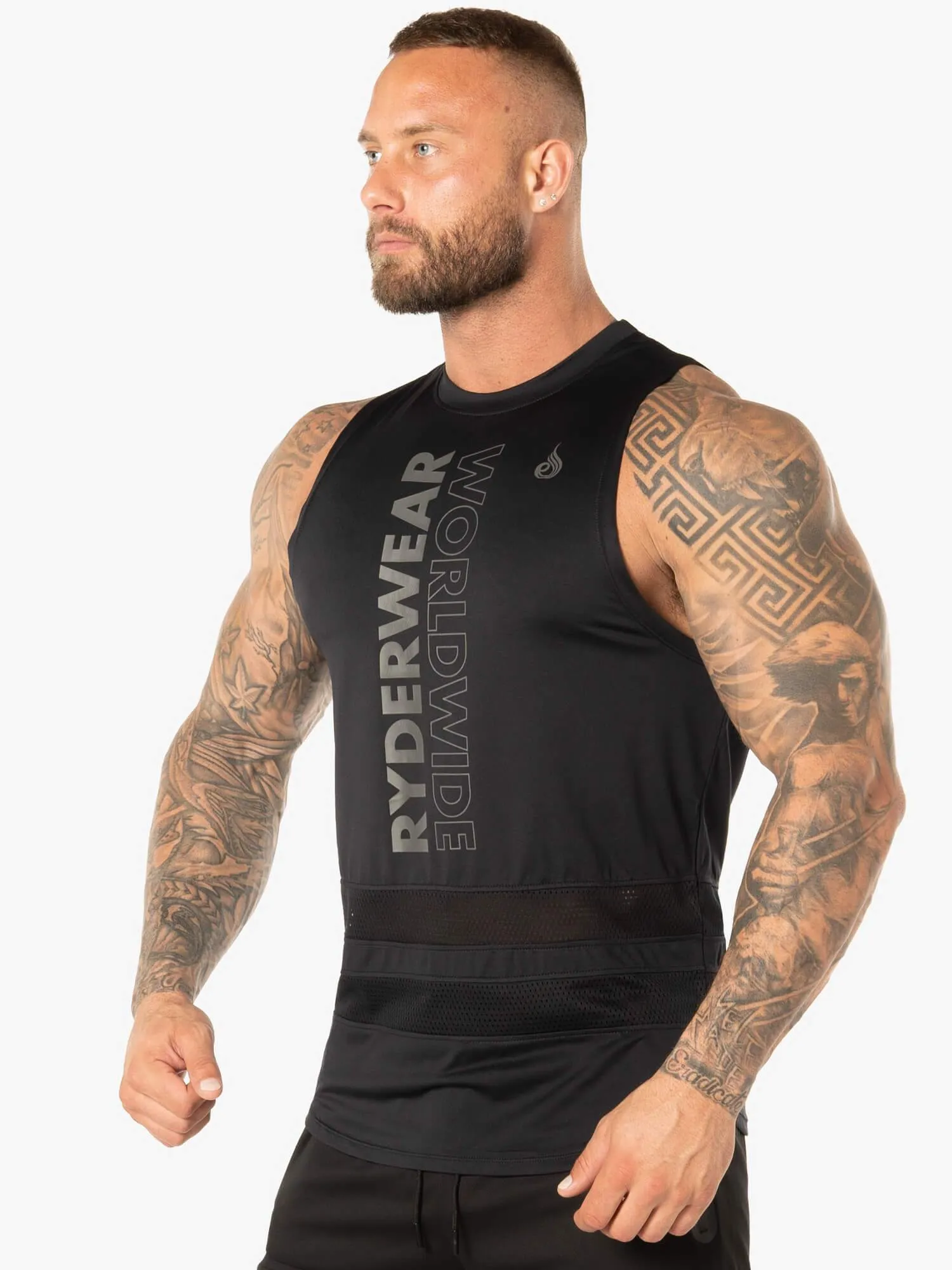 Evo Mesh Baller Tank - Black sold by Ryderwear product image thumbnail 3