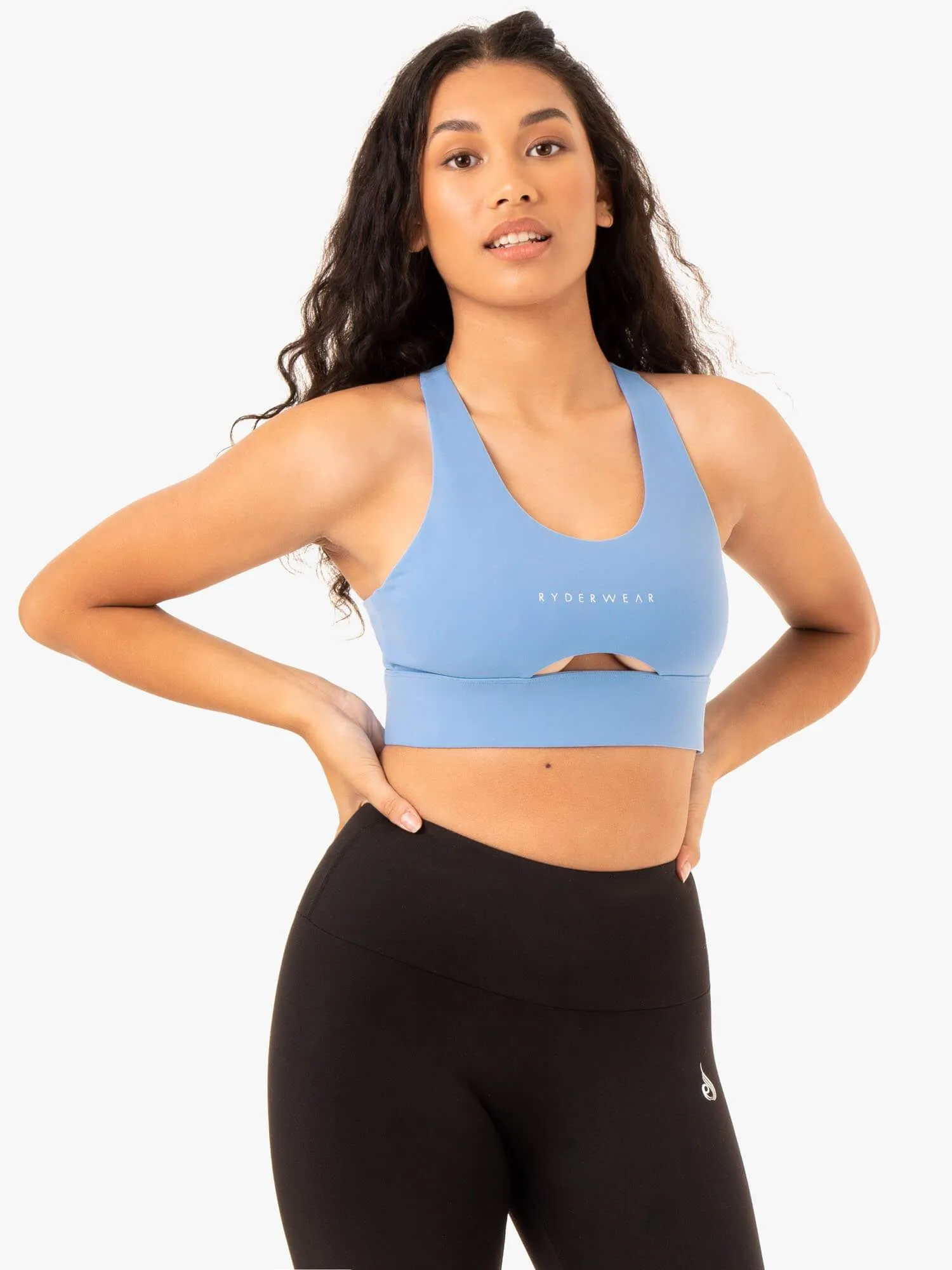 Focus Contour Sports Bra - Sky Blue sold by Ryderwear product image thumbnail 4