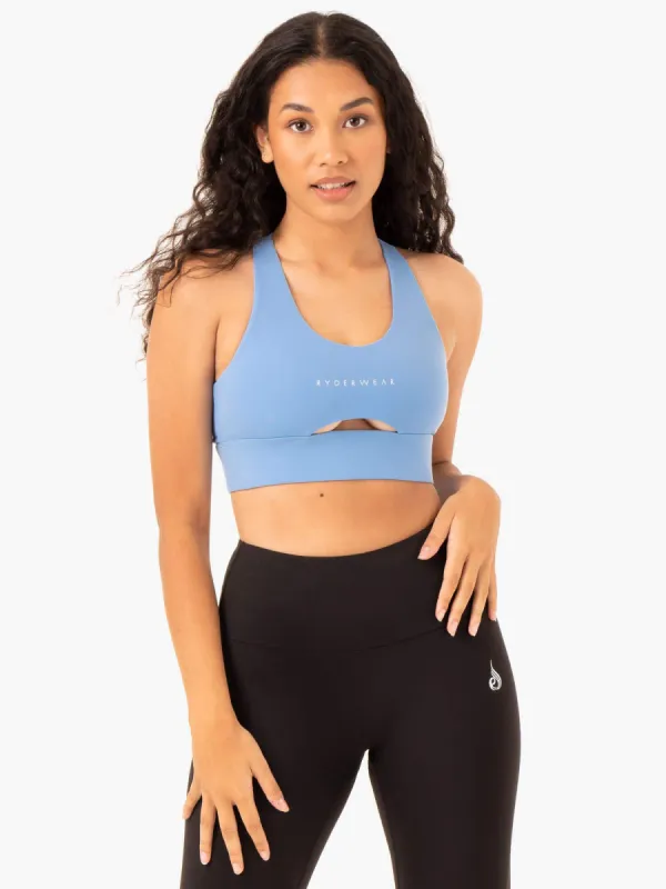 Focus Contour Sports Bra - Sky Blue sold by Ryderwear
