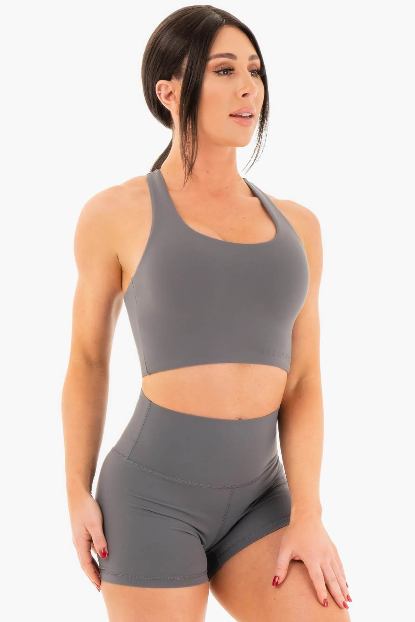 NKD Sports Bra - Charcoal sold by Ryderwear product image thumbnail 4