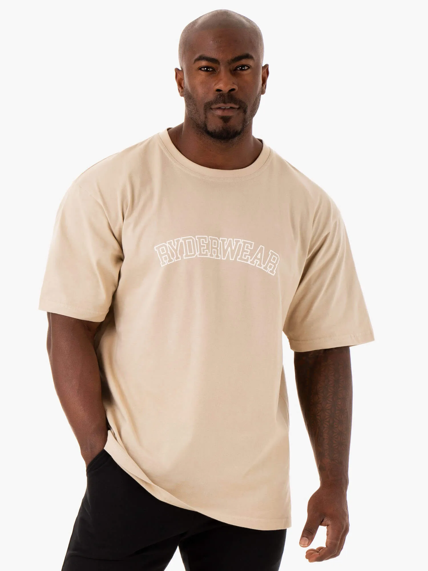 Oversized T-Shirt - tan sold by Ryderwear product image thumbnail 3