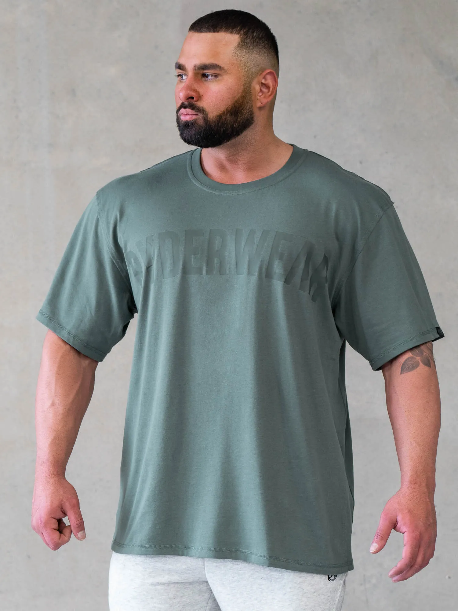 Force Oversized T-Shirt - Fern Green sold by Ryderwear