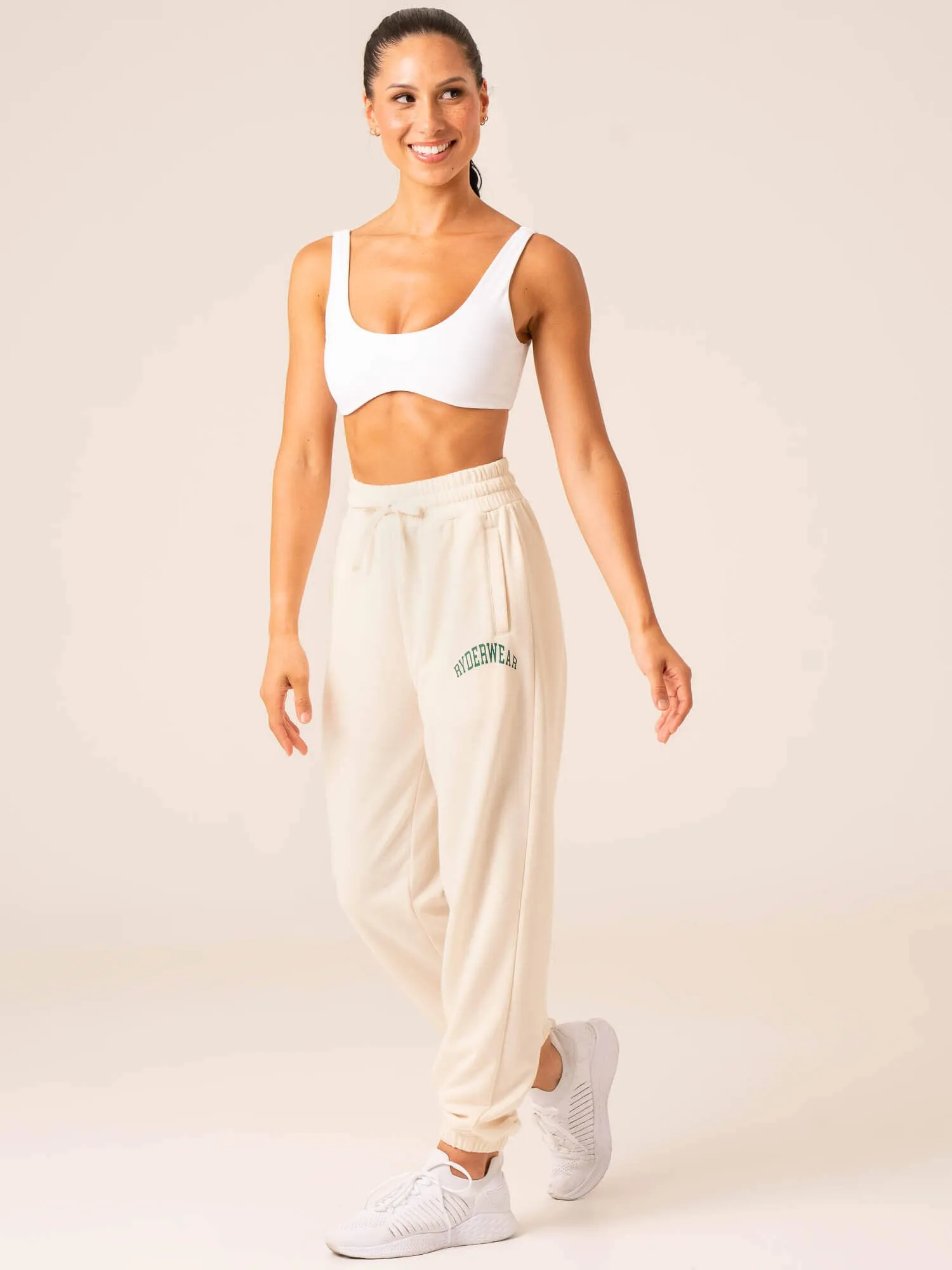 Women's Collegiate Track Pant - Chalk sold by Ryderwear product image thumbnail 5
