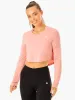 Revival Long Sleeve Mesh T-Shirt - Pink sold by Ryderwear