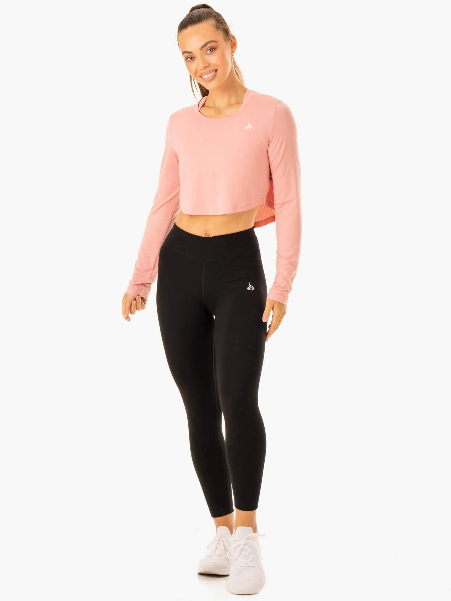 Revival Long Sleeve Mesh T-Shirt - Pink sold by Ryderwear product image thumbnail 4