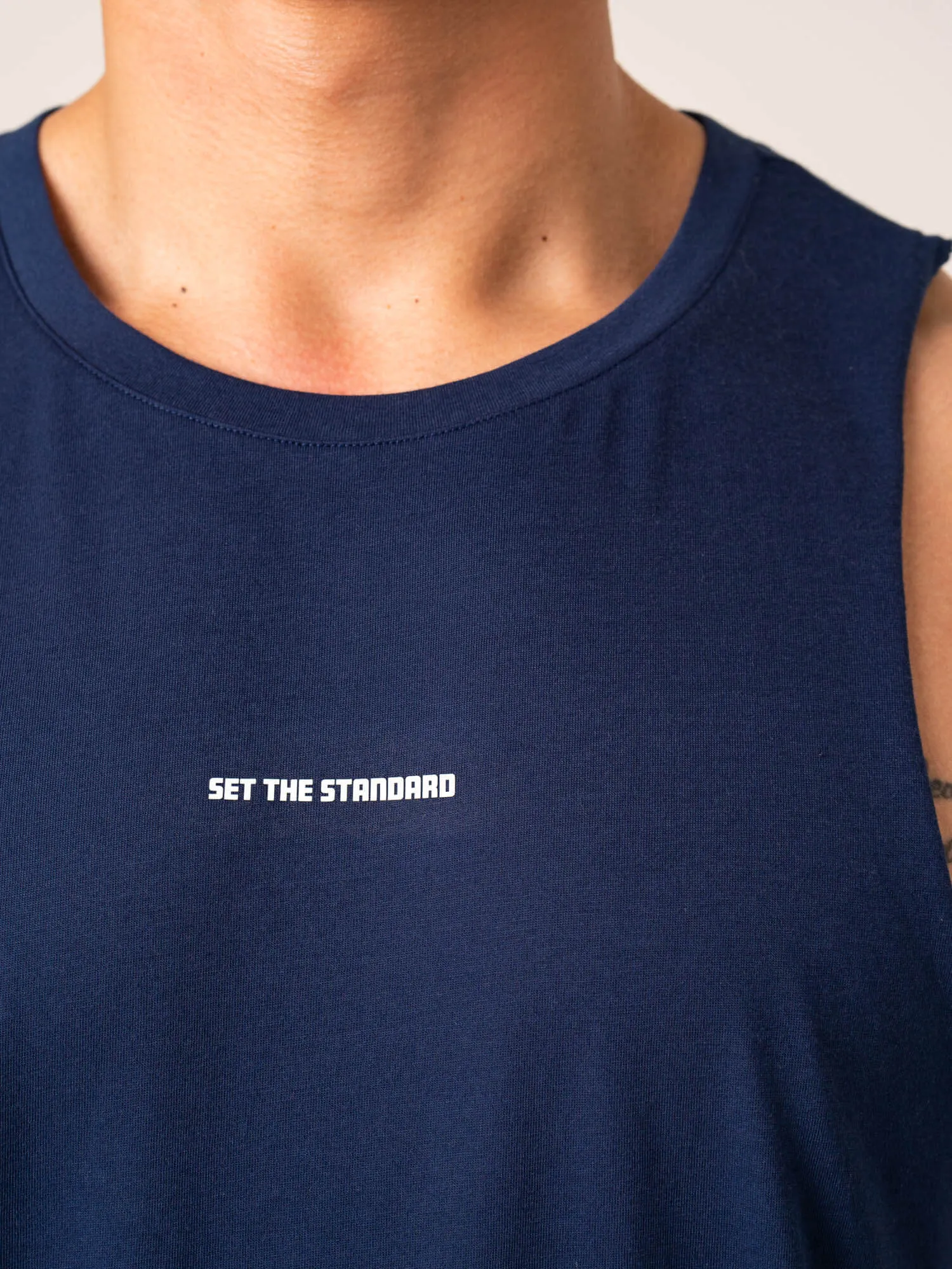 Emerge Drop Armhole Tank - Navy sold by Ryderwear product image thumbnail 4