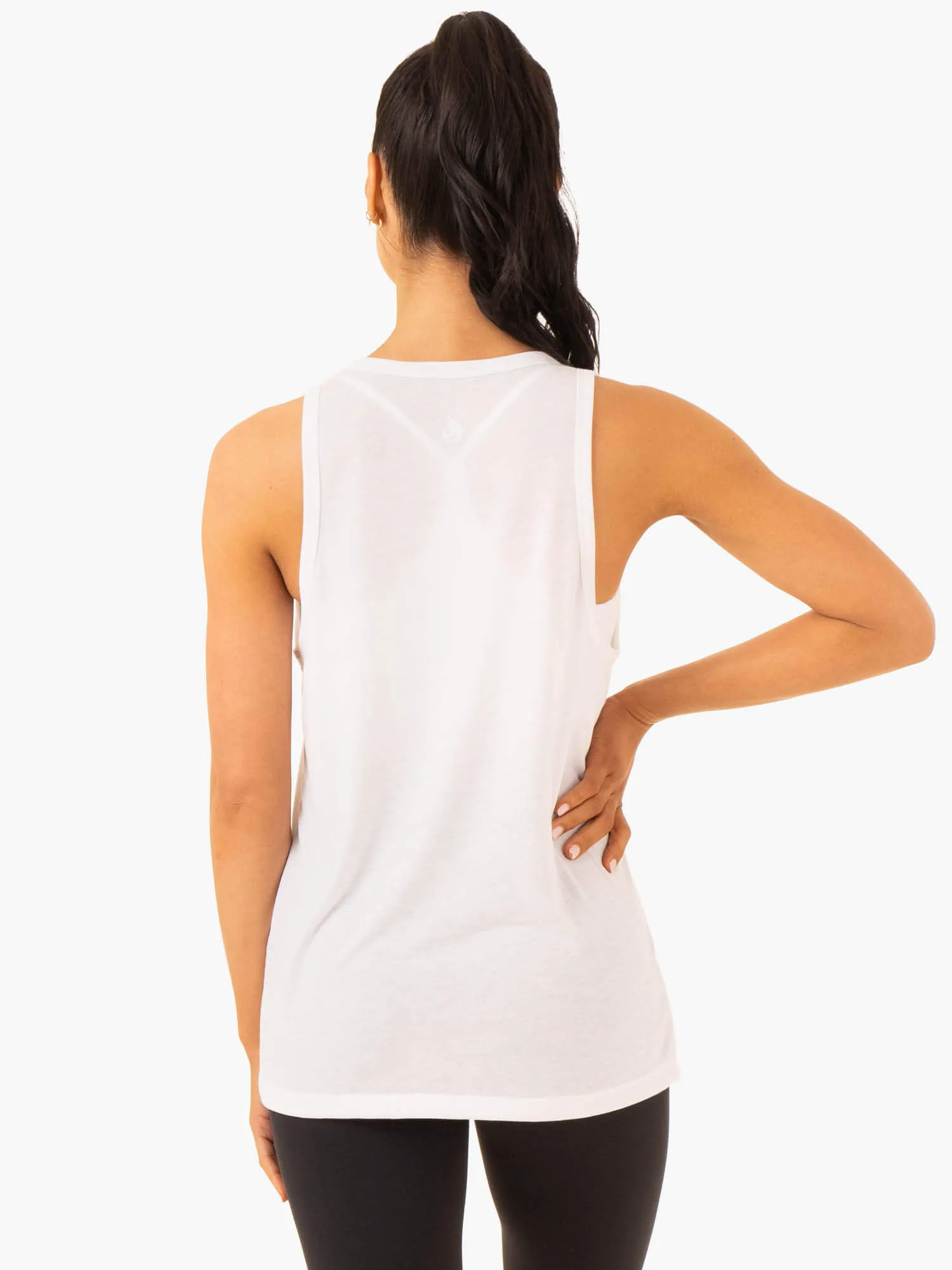 Ease Relaxed Tank - White sold by Ryderwear product image thumbnail 2