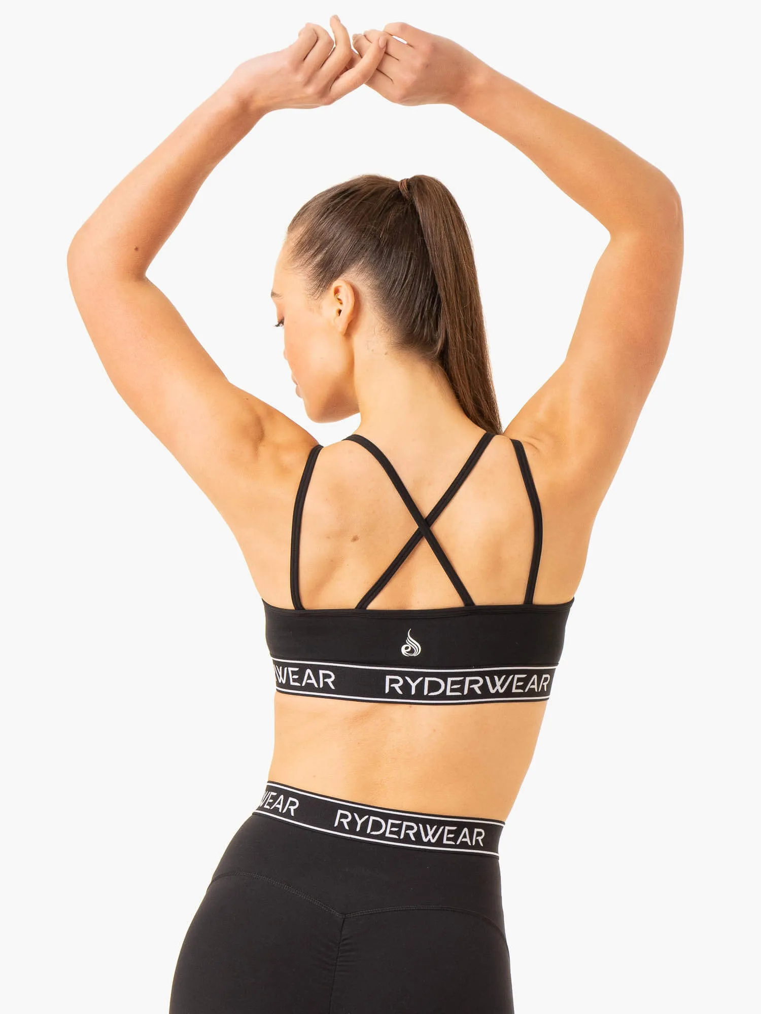 Level Up V-Neck Sports Bra - Black sold by Ryderwear product image thumbnail 2