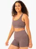 Rib Seamless Sports Bra - Chocolate Marl sold by Ryderwear