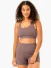 Rib Seamless Sports Bra - Chocolate Marl sold by Ryderwear