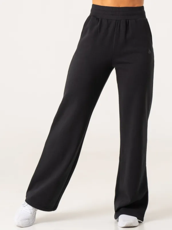 Wide Leg Track Pants - Black sold by Ryderwear