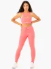 Replay High Waisted Leggings - Coral sold by Ryderwear