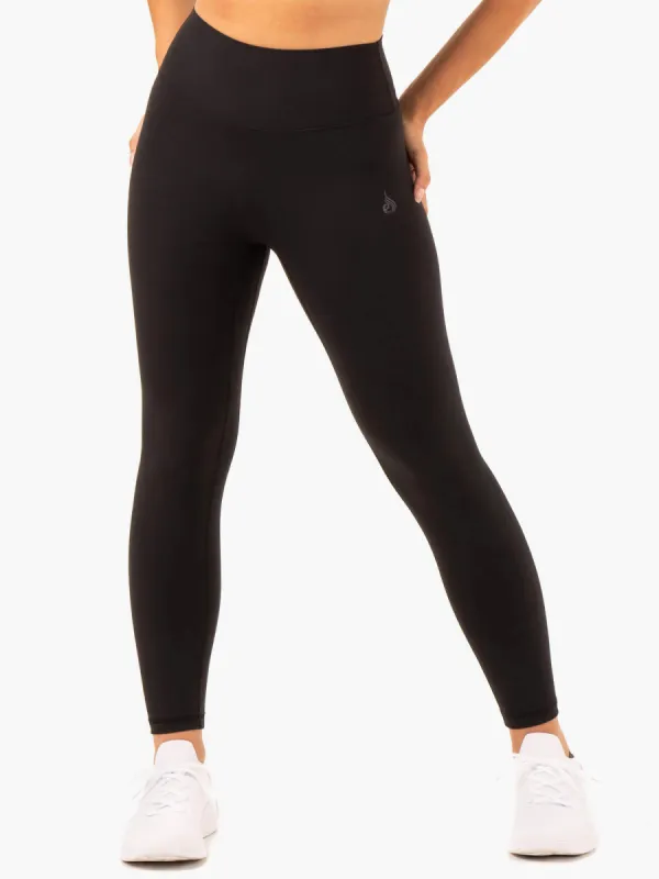 NKD Refine High Waisted Leggings - Black sold by Ryderwear