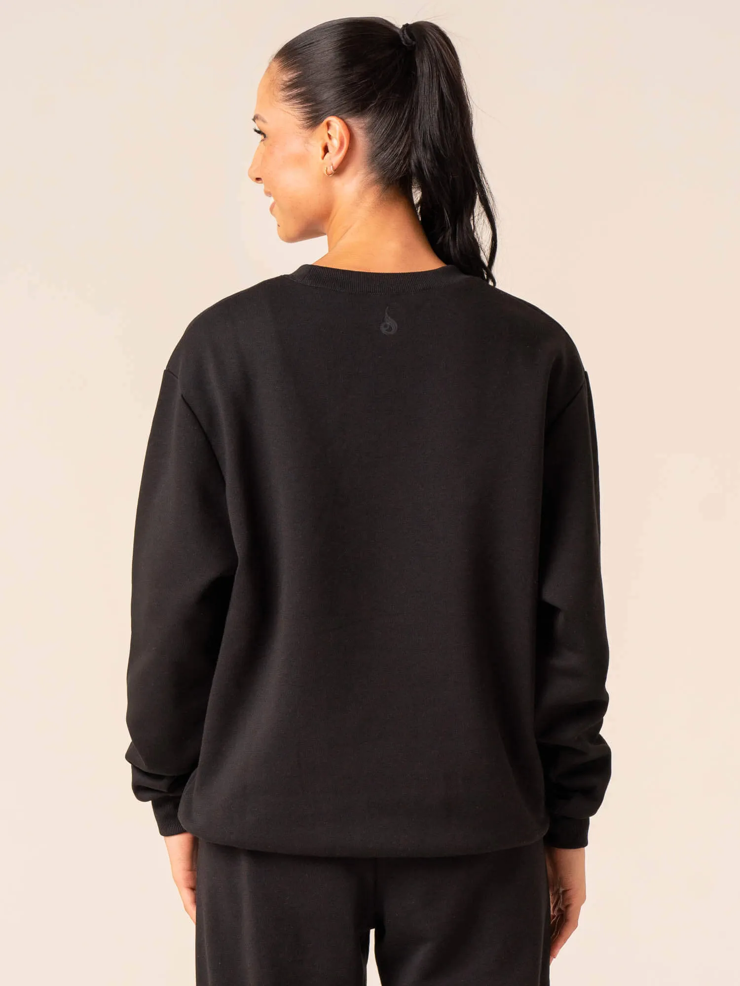 Women's Collegiate Crew Neck - Black sold by Ryderwear product image thumbnail 3