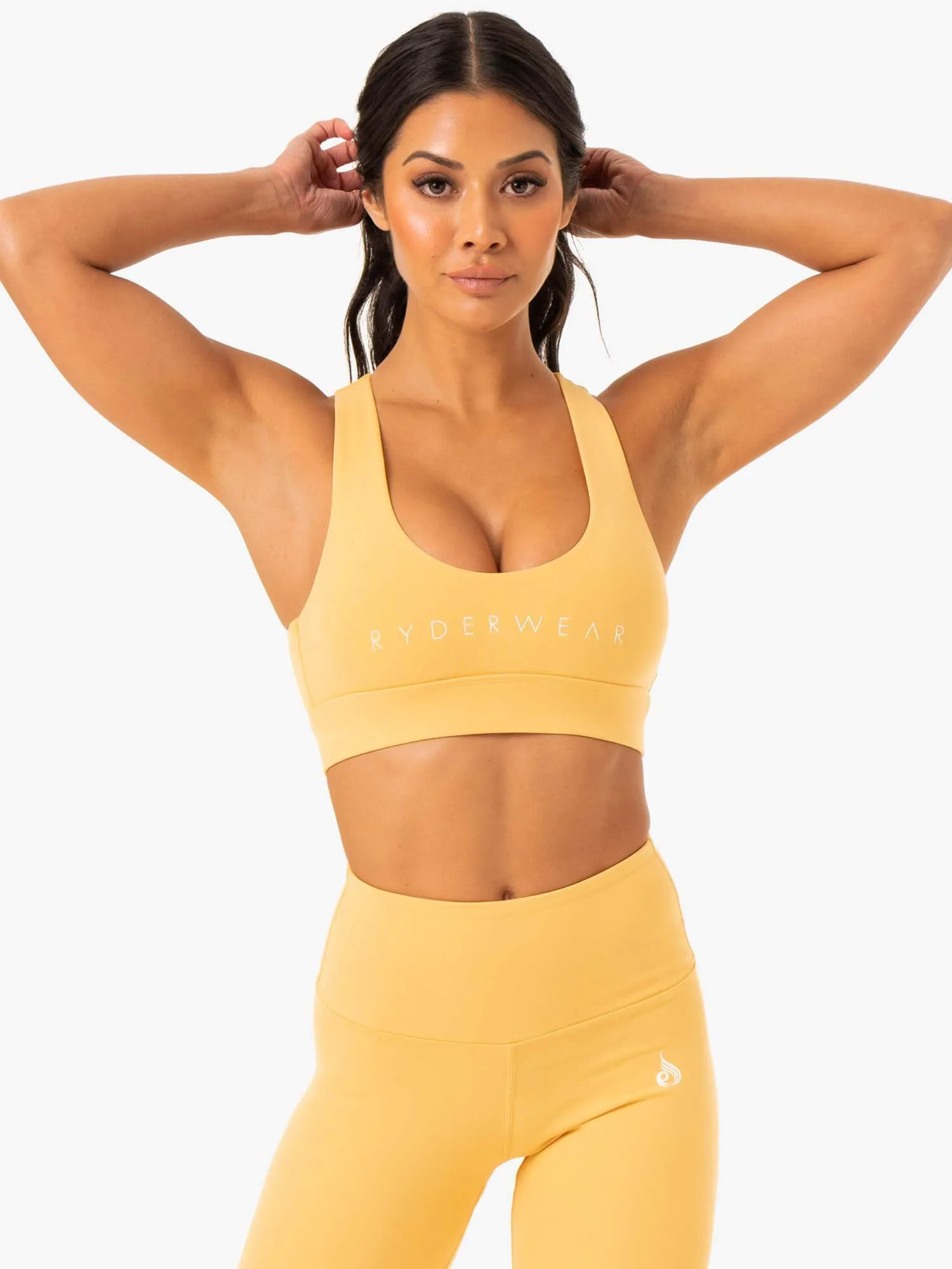 Staples Cross Over Sports Bra - Mango sold by Ryderwear