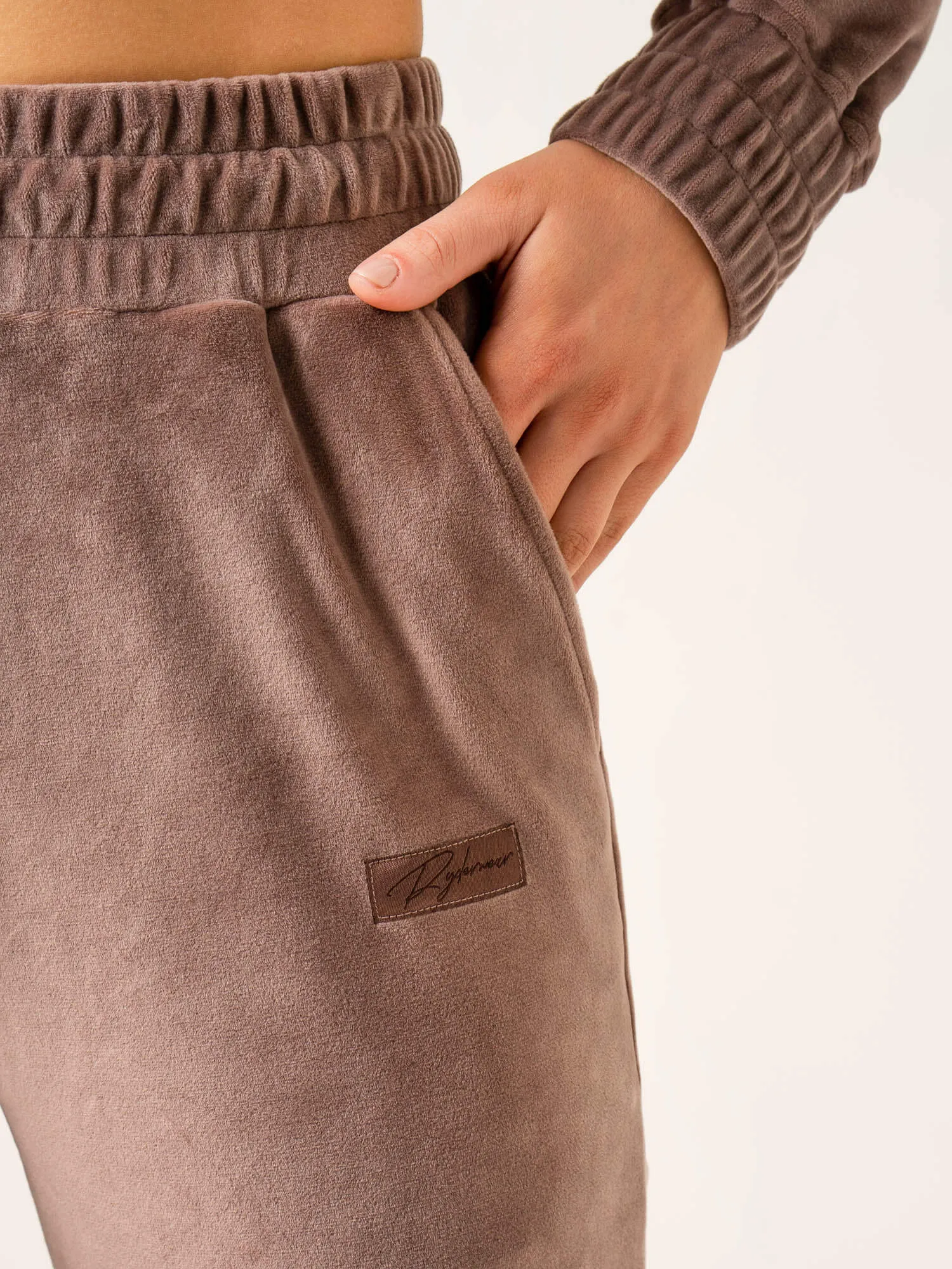 Velour Track Pant - Taupe sold by Ryderwear product image thumbnail 4