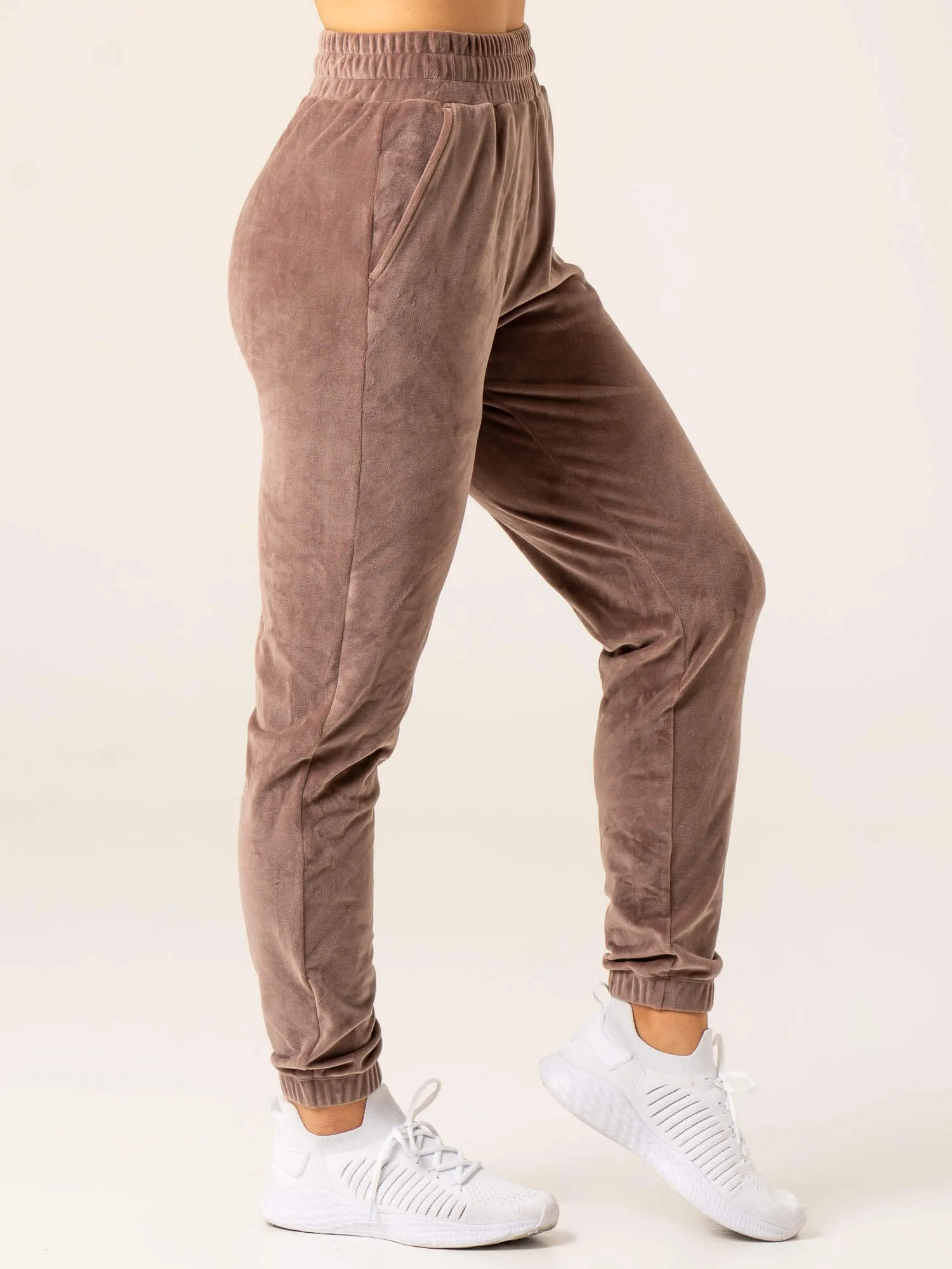 Velour Track Pant - Taupe sold by Ryderwear product image thumbnail 3