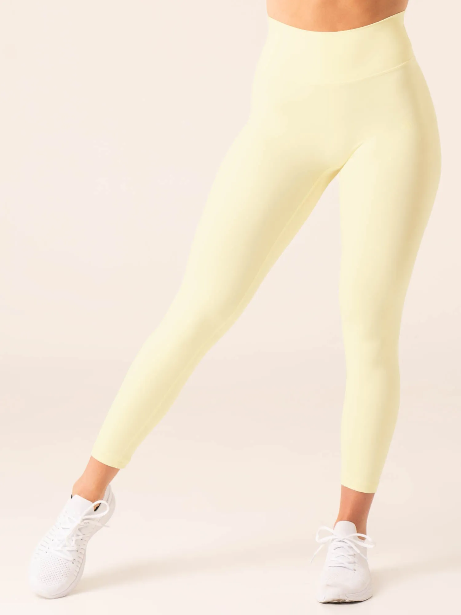 NKD High Waisted Scrunch Leggings - Lemon sold by Ryderwear product image thumbnail 4