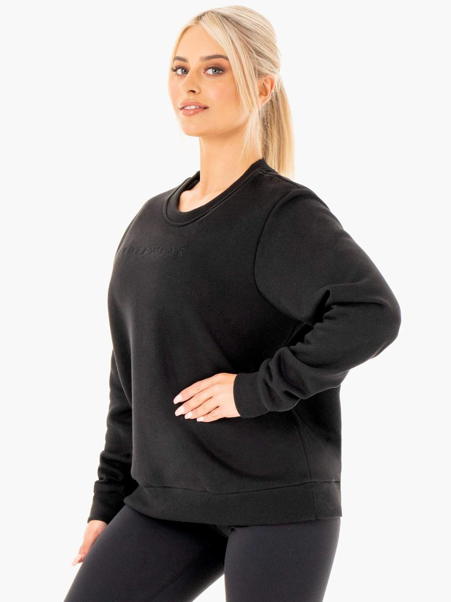 Motion Oversized Sweater - Black sold by Ryderwear product image thumbnail 3