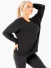 Motion Oversized Sweater - Black sold by Ryderwear