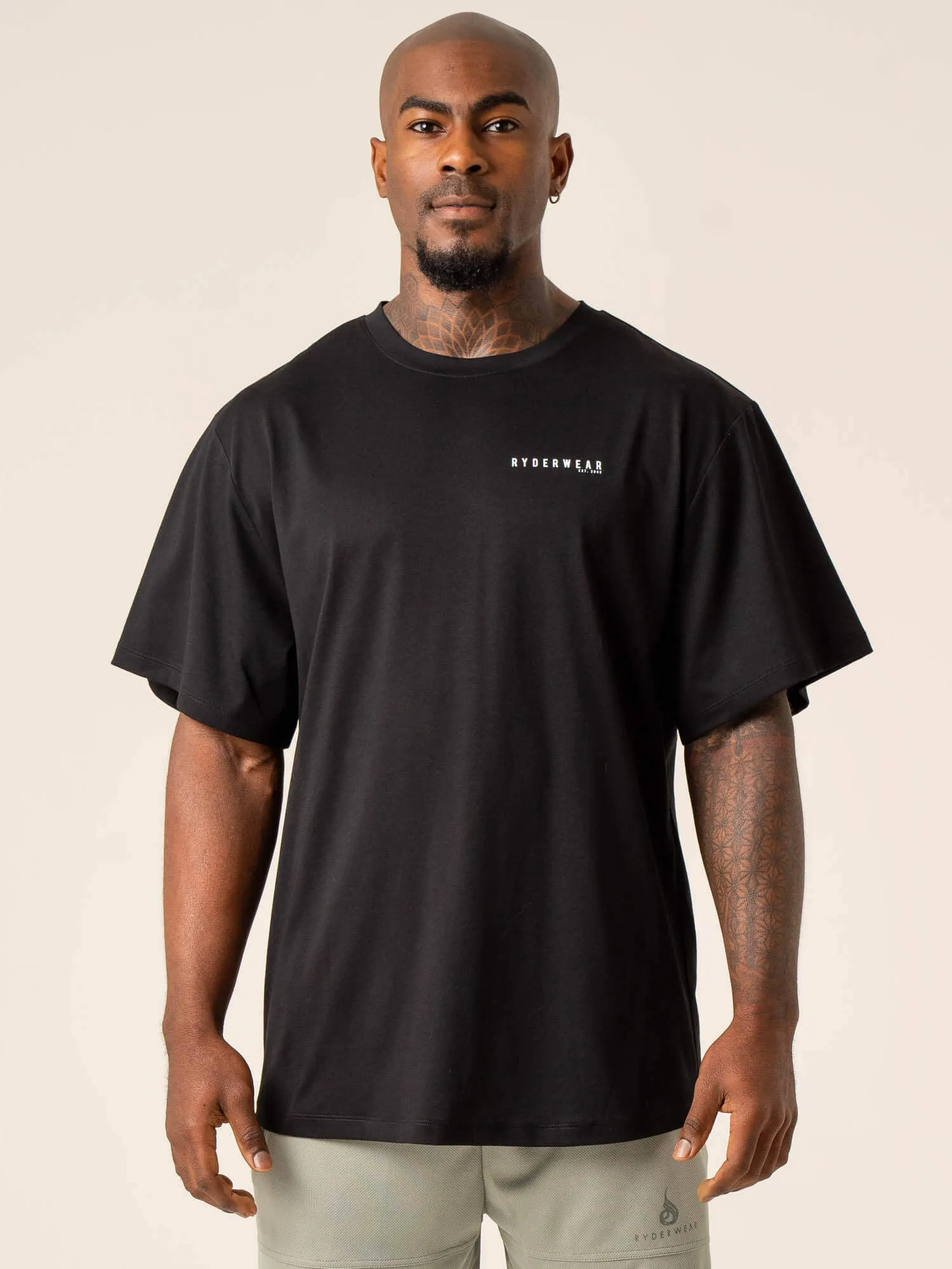 Advance Oversized T-Shirt - Black sold by Ryderwear