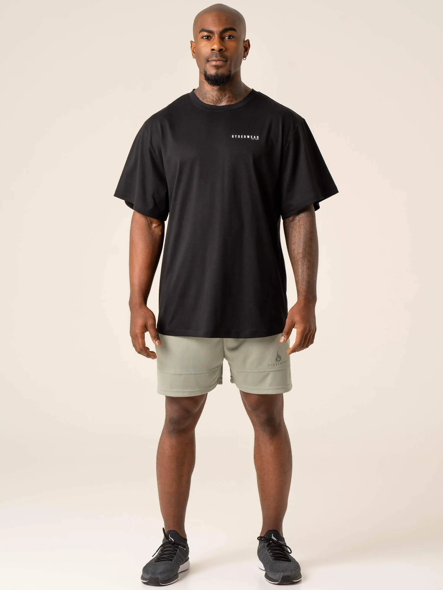 Advance Oversized T-Shirt - Black sold by Ryderwear product image thumbnail 5