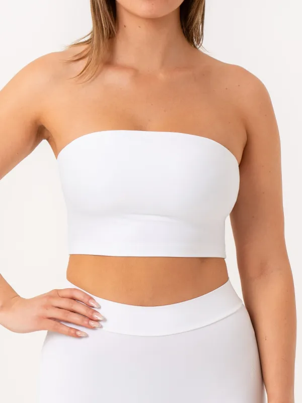 NKD Strapless Tank Bra - White sold by Ryderwear