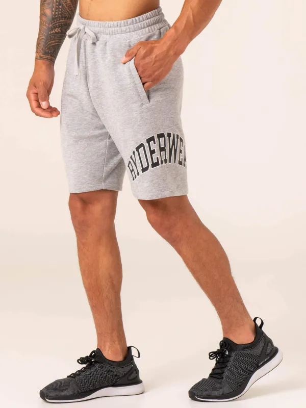 Men's Collegiate Track Short - Grey Marl made by Ryderwear