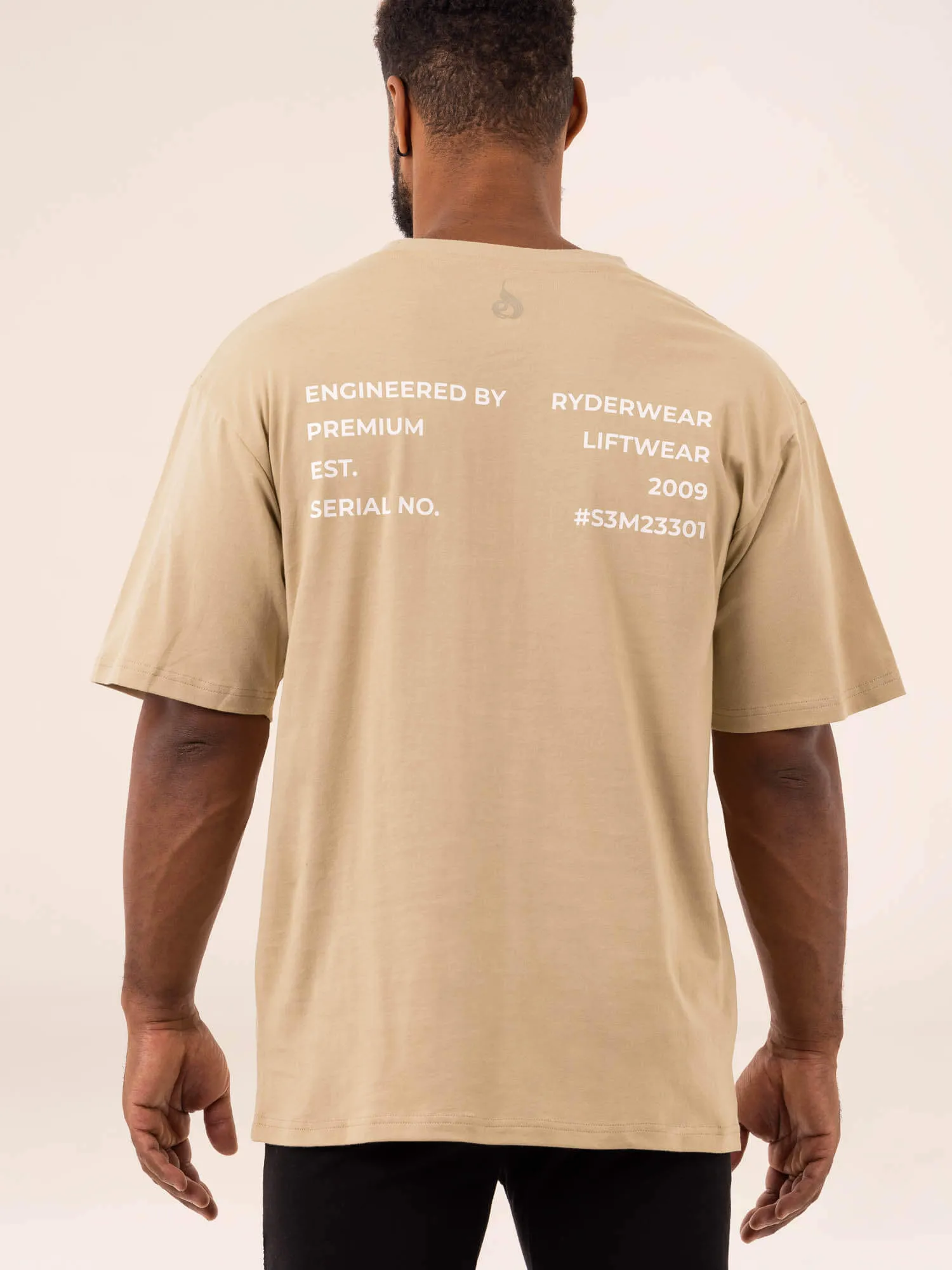 Industry Oversized T-Shirt - Sandstone sold by Ryderwear product image thumbnail 2