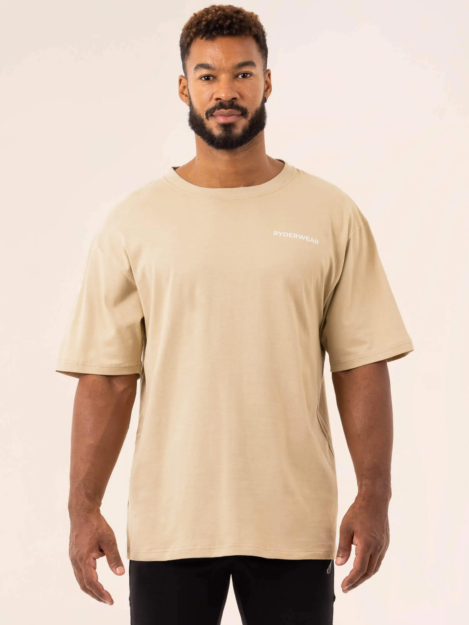 Industry Oversized T-Shirt - Sandstone sold by Ryderwear