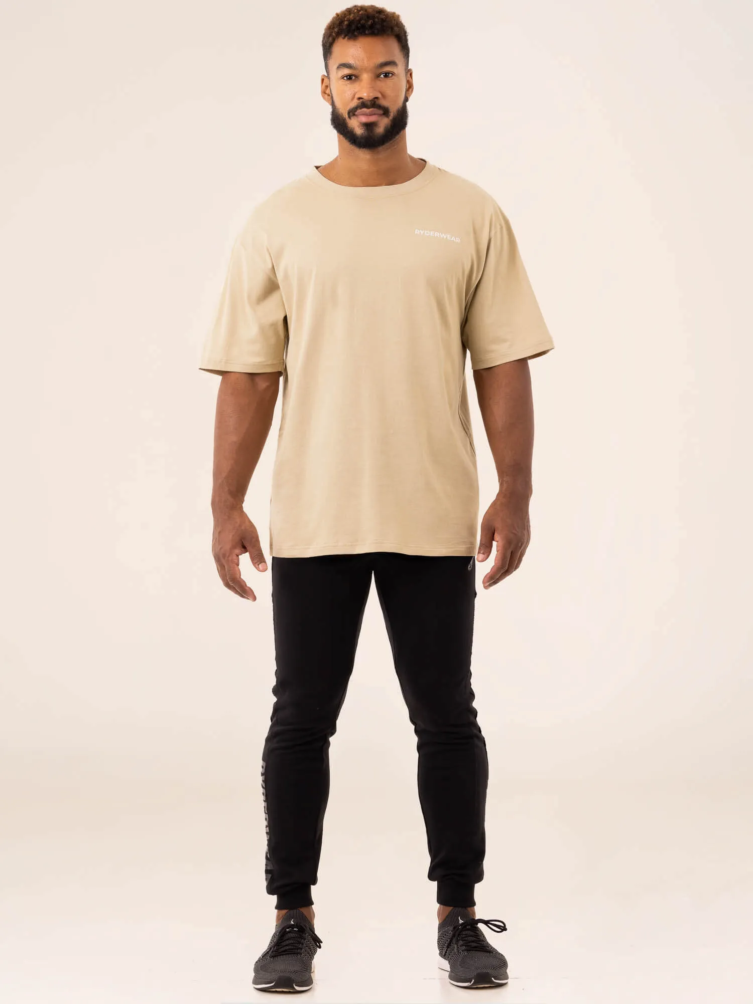 Industry Oversized T-Shirt - Sandstone sold by Ryderwear product image thumbnail 4