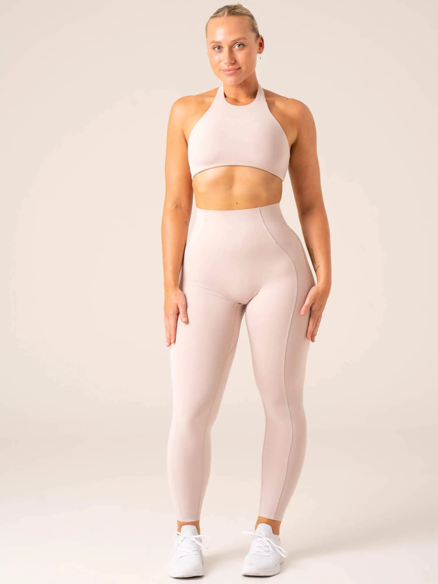 Stride Halter Sports Bra - Chalk sold by Ryderwear product image thumbnail 5