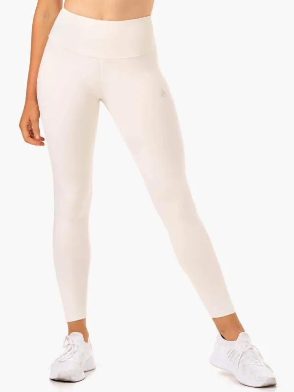 Adapt High Waisted Scrunch Leggings - Ivory sold by Ryderwear
