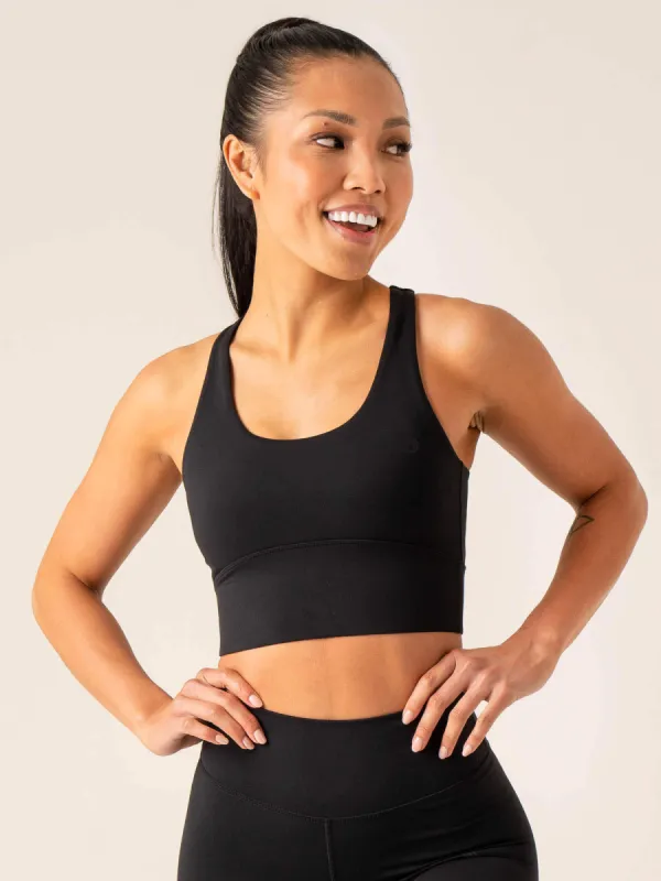 NKD Arch Sports Bra - Black sold by Ryderwear