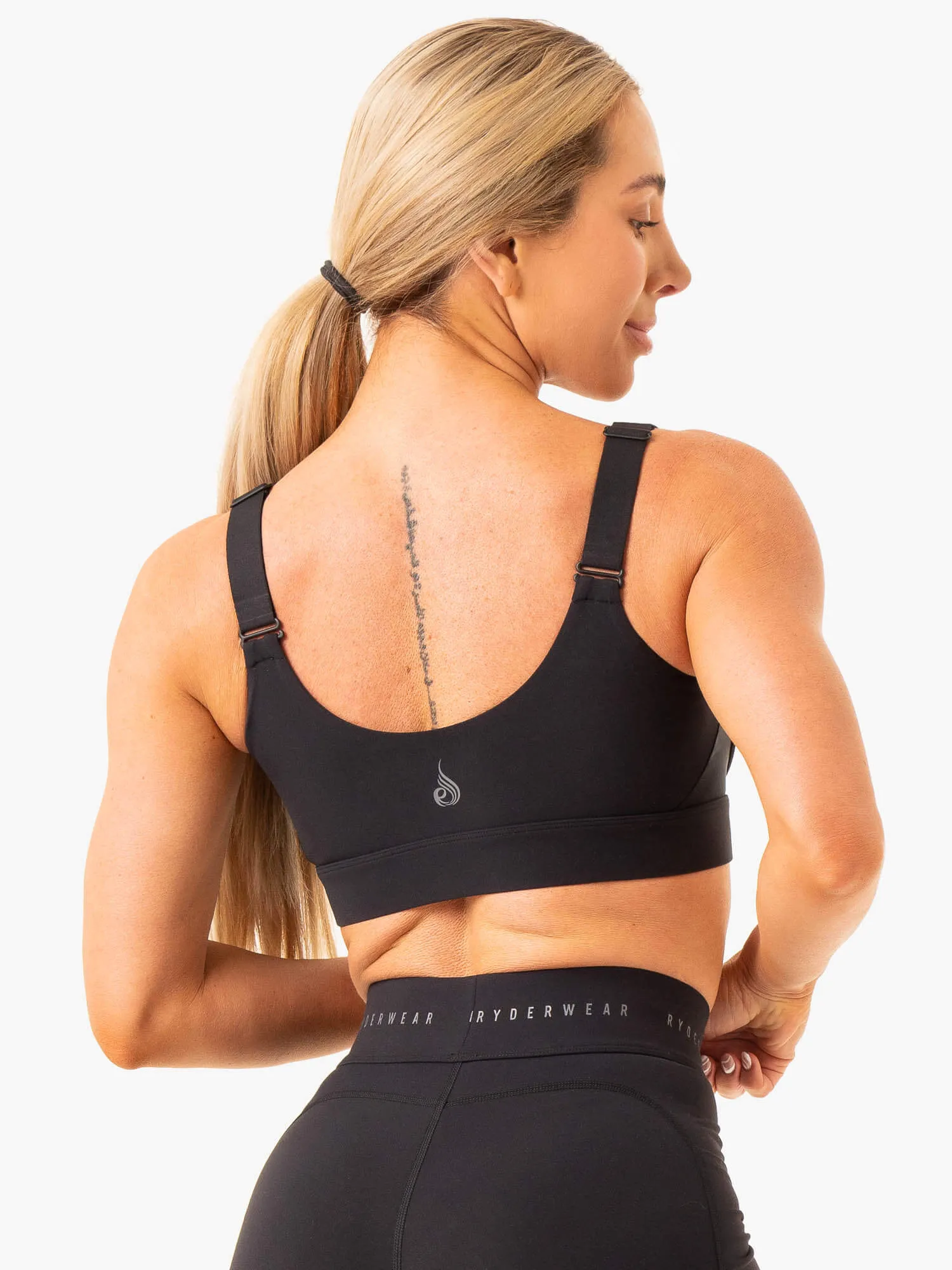 Heighten High Impact Sports Bra - Black sold by Ryderwear product image thumbnail 2