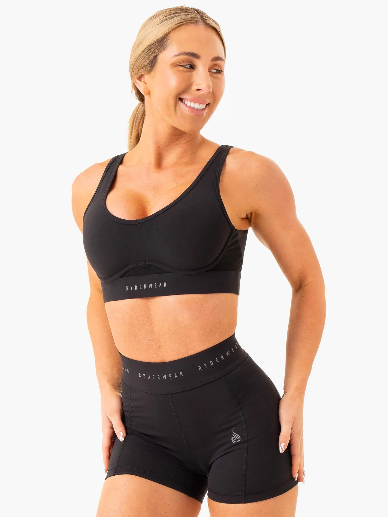 Heighten High Impact Sports Bra - Black sold by Ryderwear product image thumbnail 4