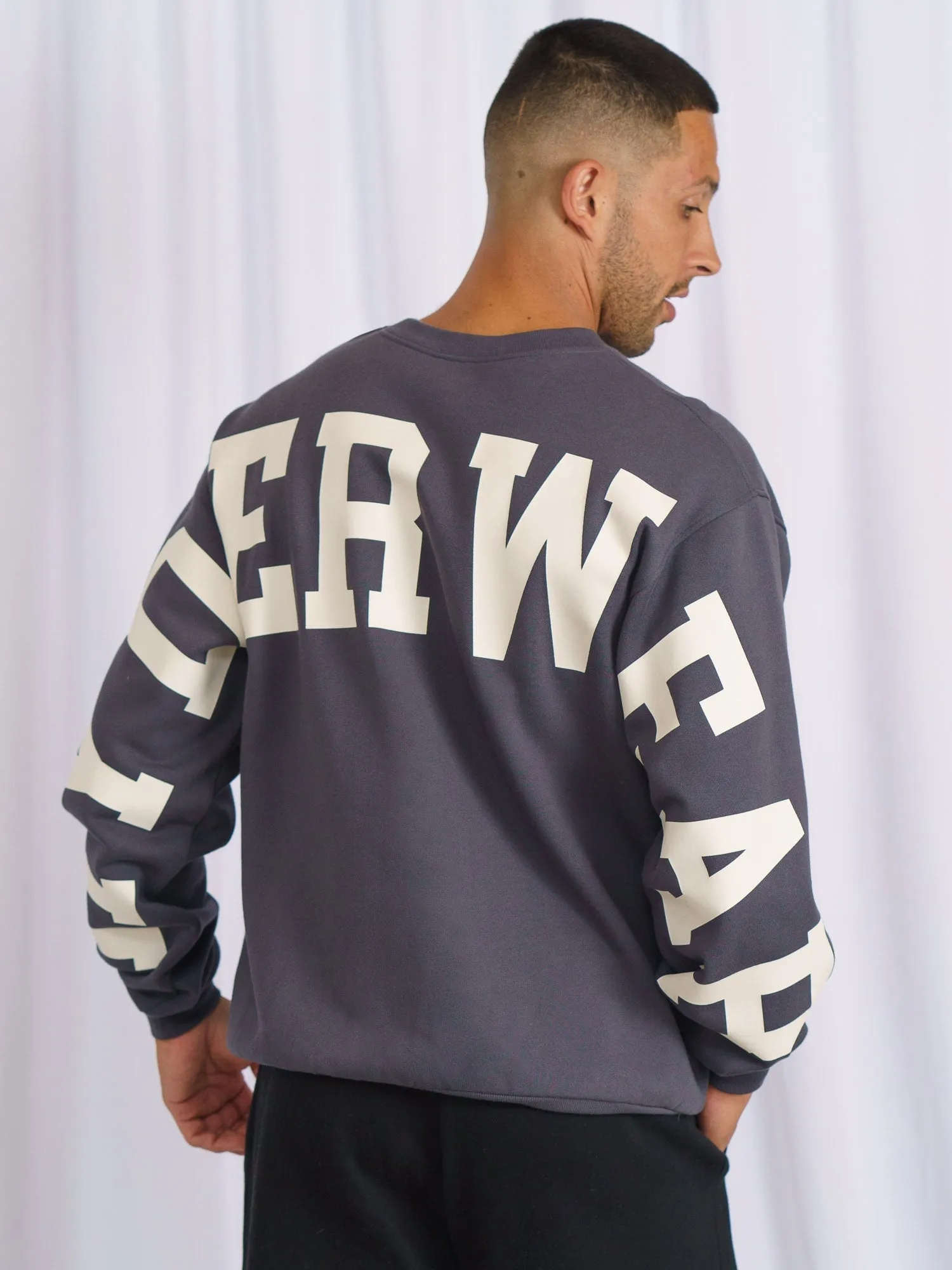 Unisex Collegiate Sweater - Charcoal sold by Ryderwear product image thumbnail 2