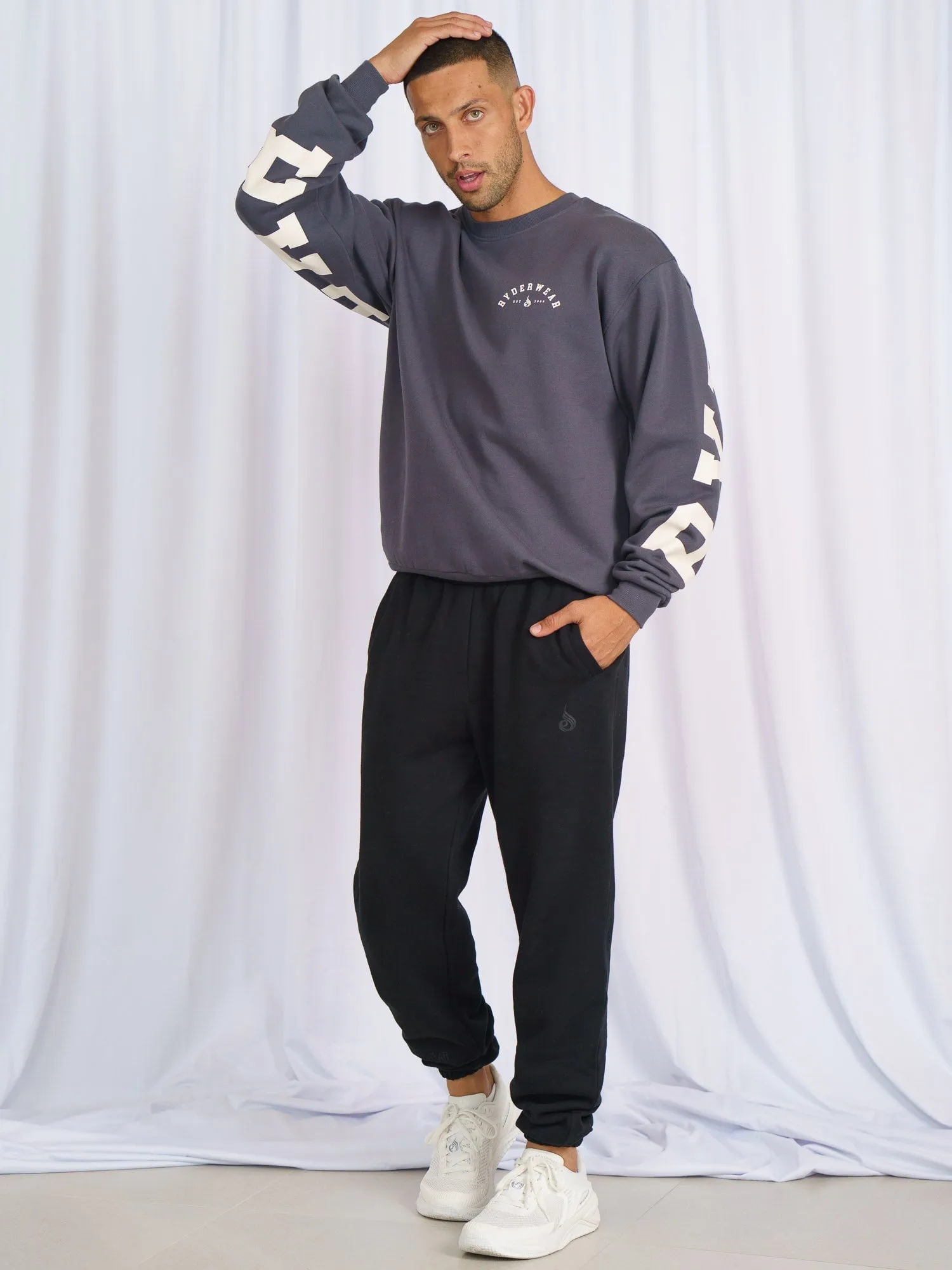 Unisex Collegiate Sweater - Charcoal sold by Ryderwear product image thumbnail 4