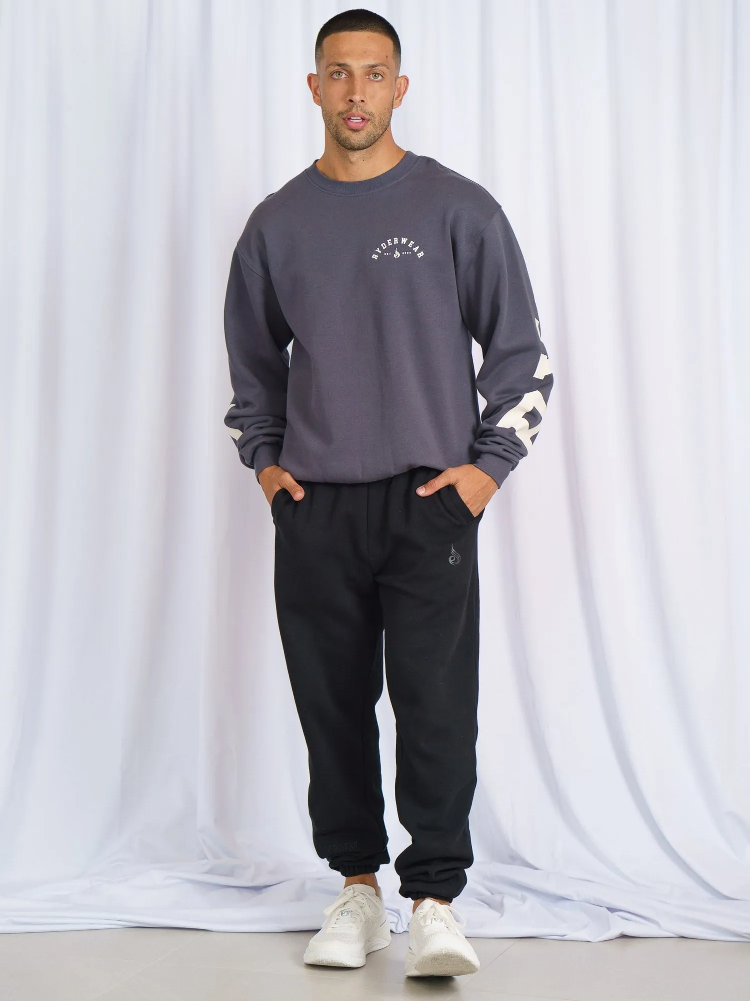 Unisex Collegiate Sweater - Charcoal sold by Ryderwear product image thumbnail 5