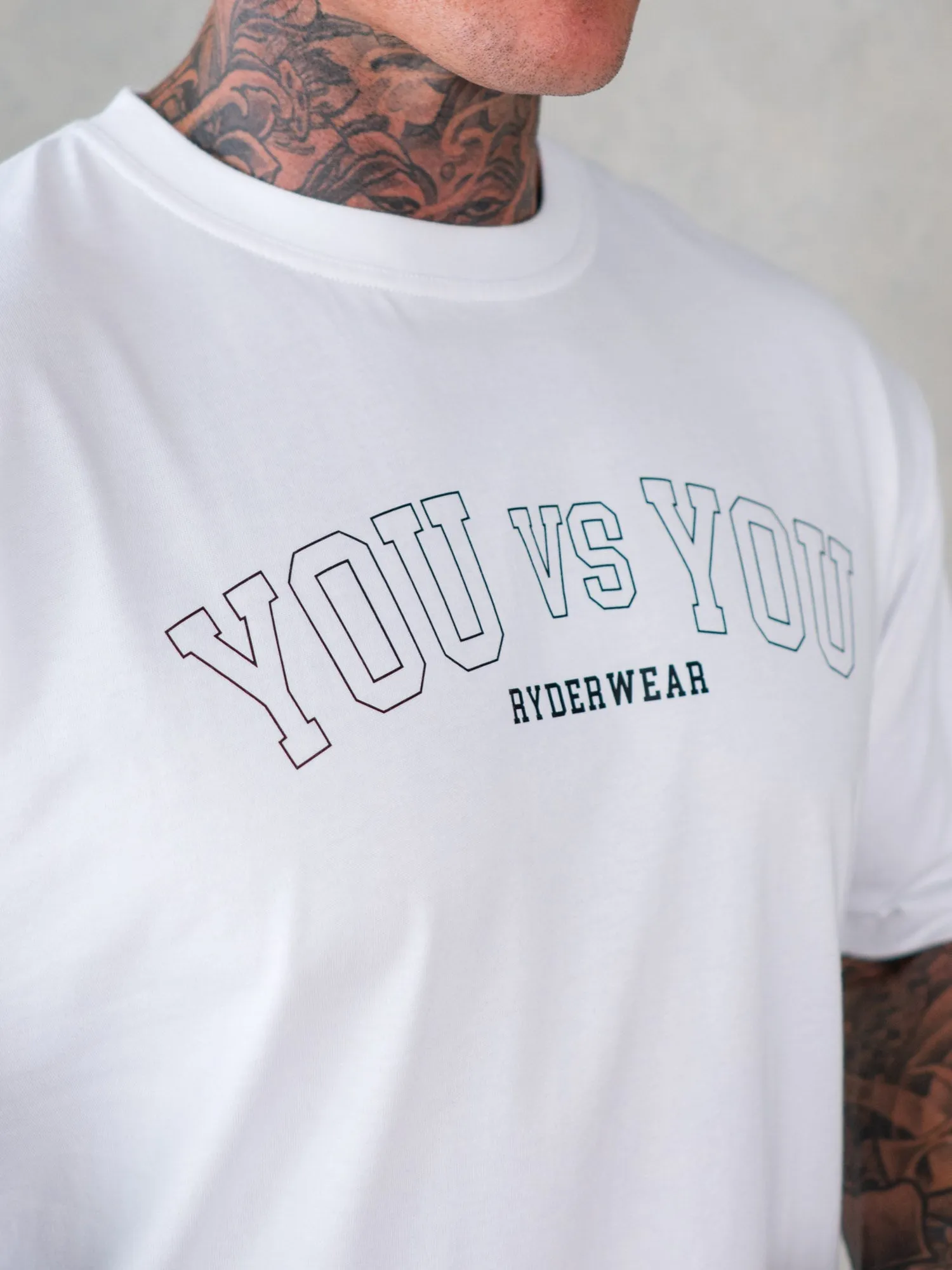 You vs You Oversized T-Shirt - White sold by Ryderwear product image thumbnail 3
