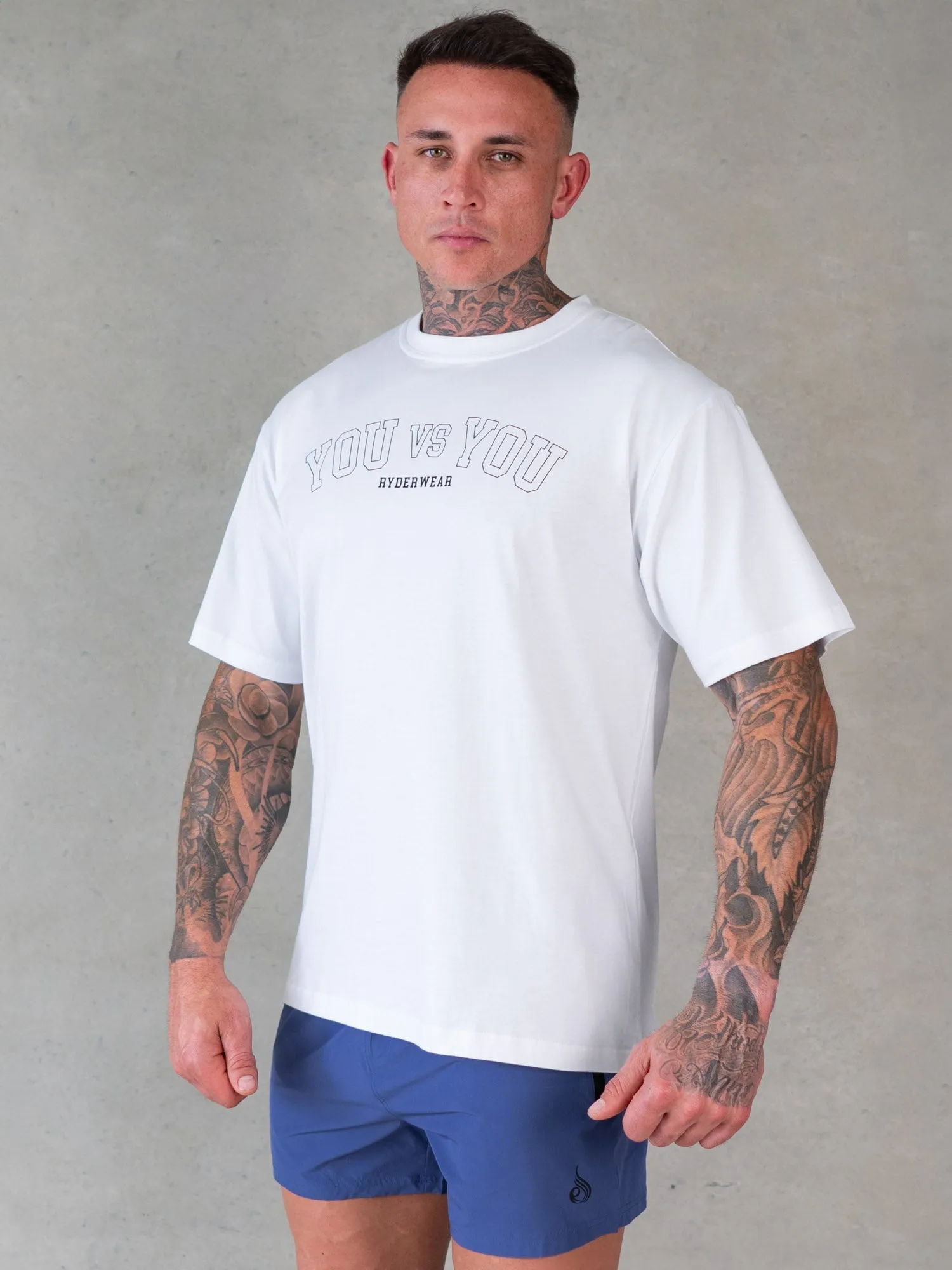 You vs You Oversized T-Shirt - White sold by Ryderwear product image thumbnail 4